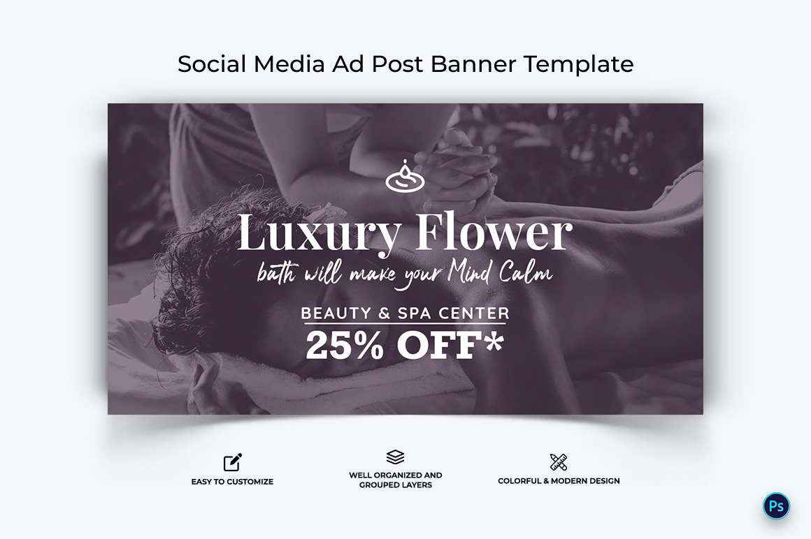 Spa Salon Facebook Ad Banner Design Template-05