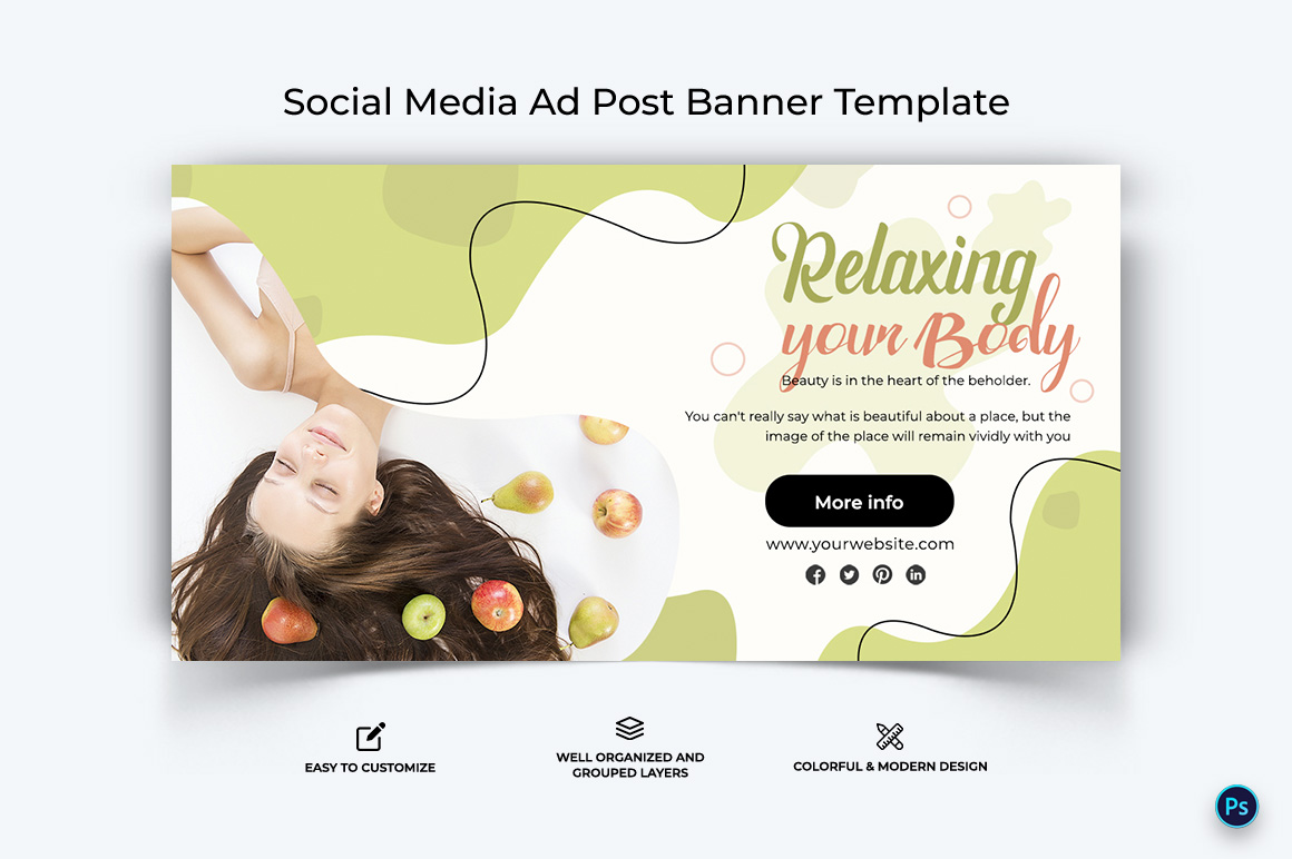 Spa Salon Facebook Ad Banner Design Template-15