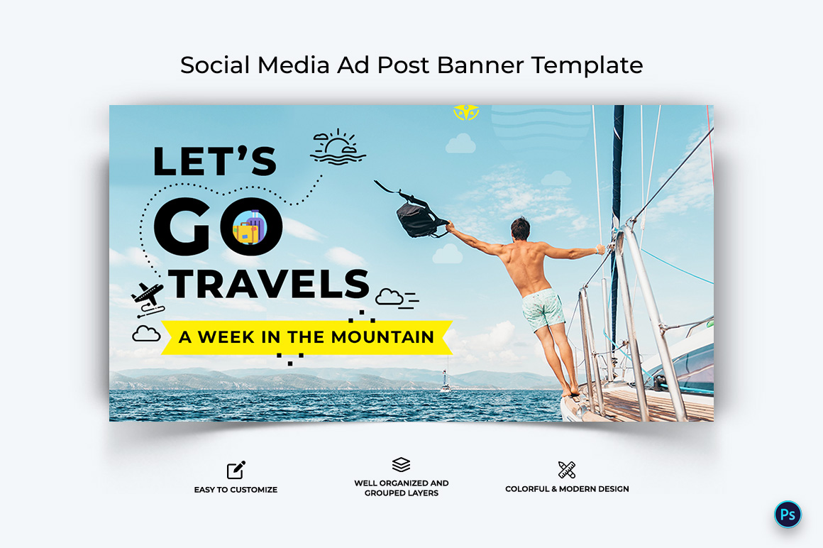 Travel Facebook Ad Banner Design Template-02