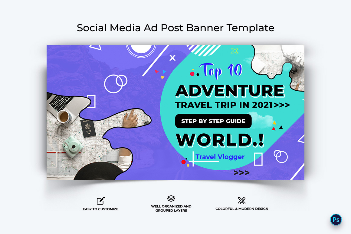 Travel Facebook Ad Banner Design Template-06