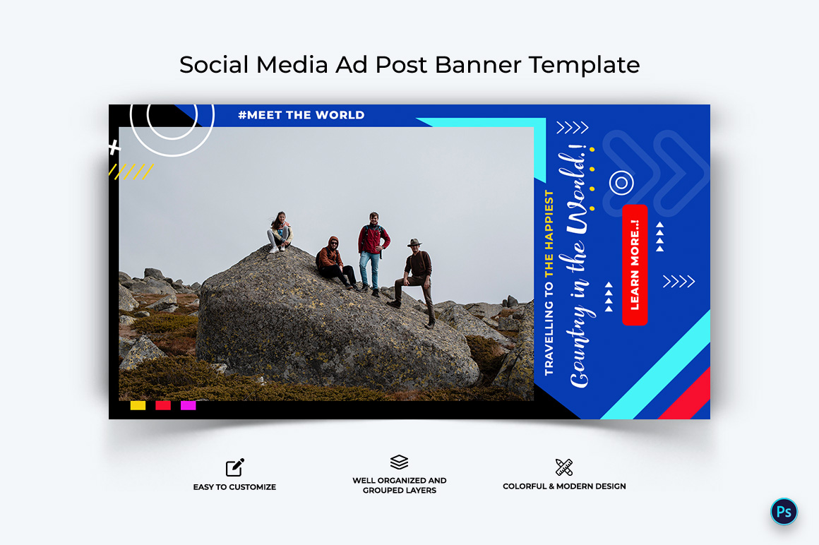 Travel Facebook Ad Banner Design Template-10