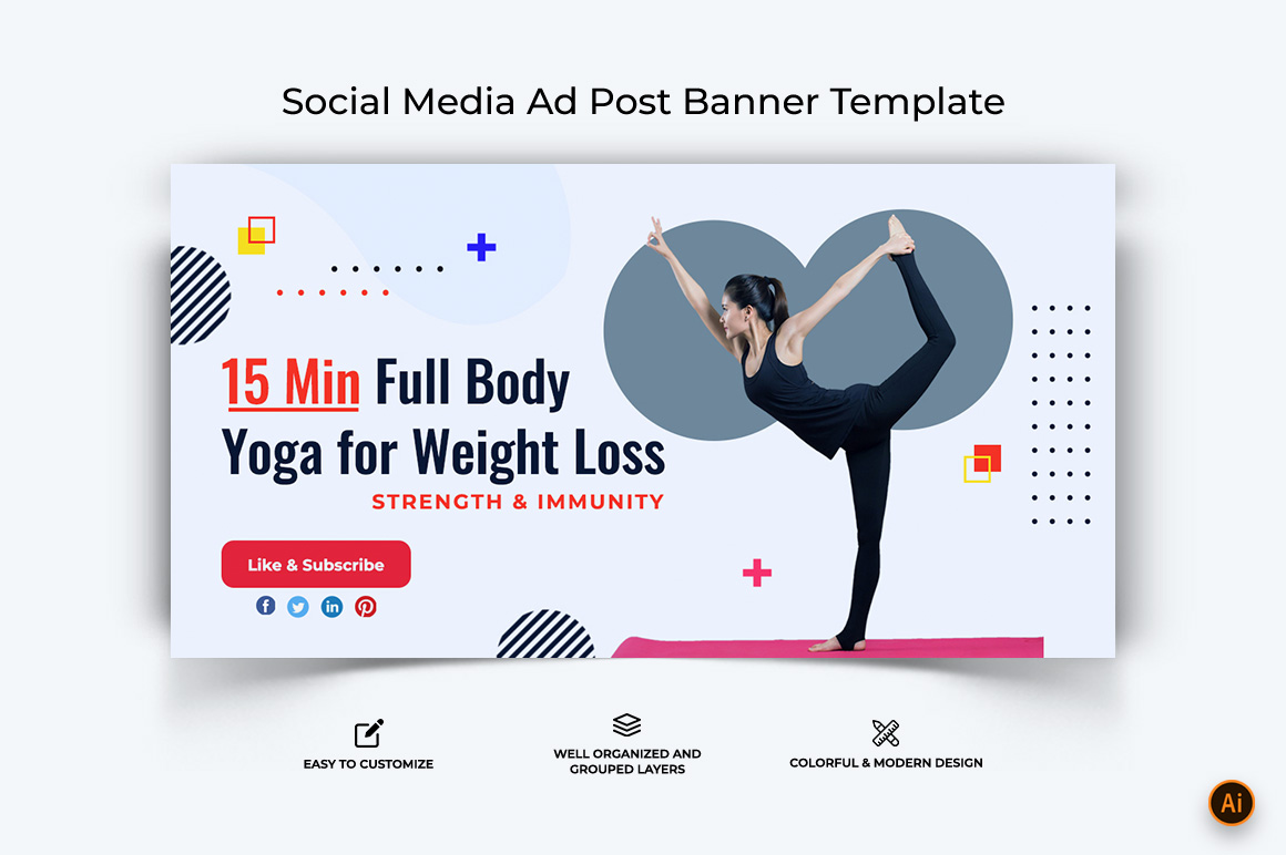 Yoga and Meditation Facebook Ad Banner Design-03