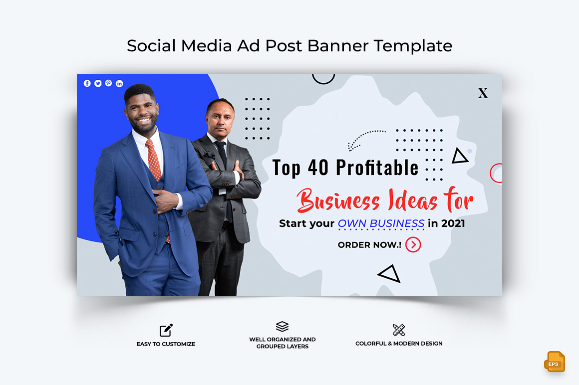 Business Service Facebook Ad Banner Design-005