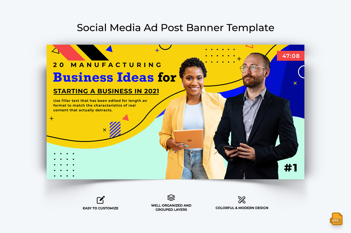 Business Service Facebook Ad Banner Design-017