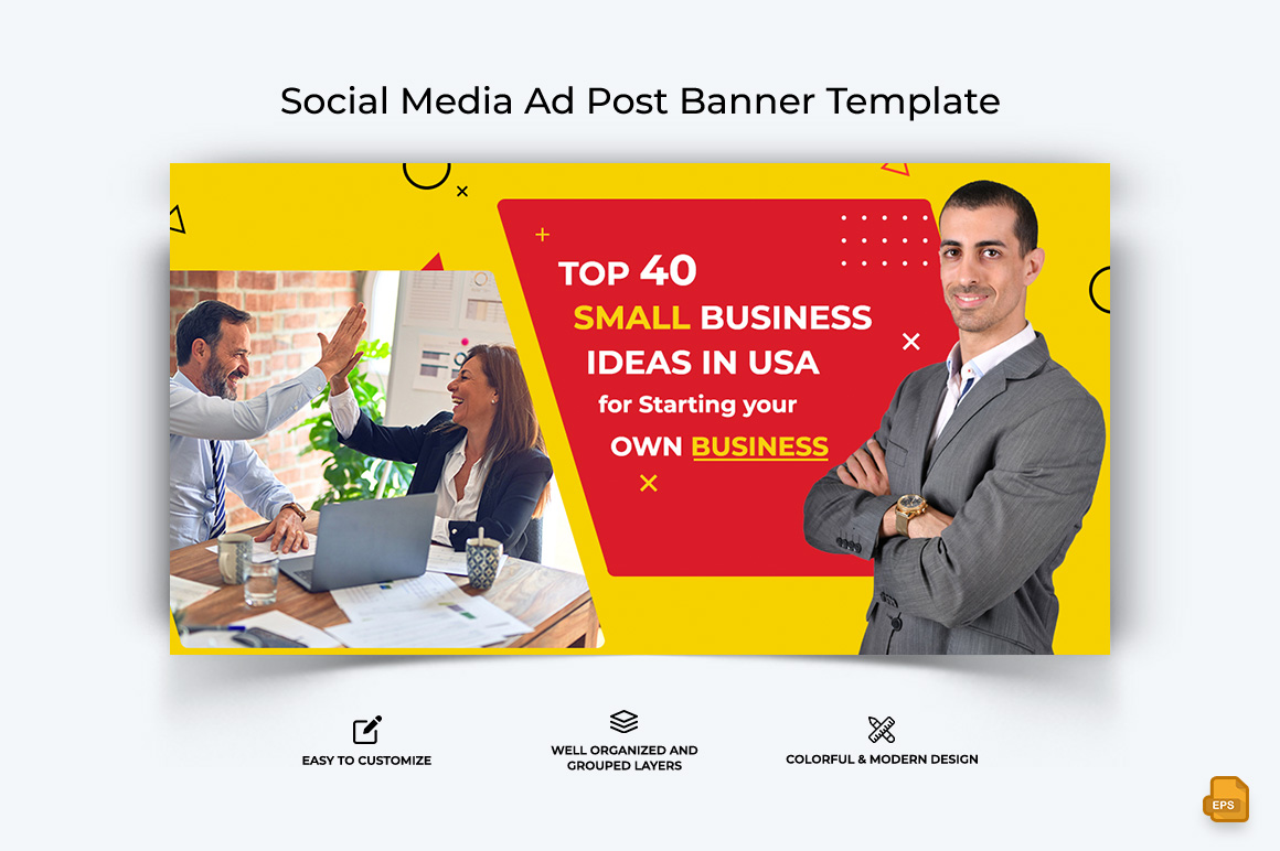 Business Service Facebook Ad Banner Design-018