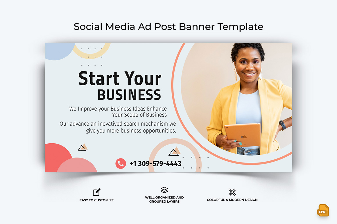 Business Service Facebook Ad Banner Design-037