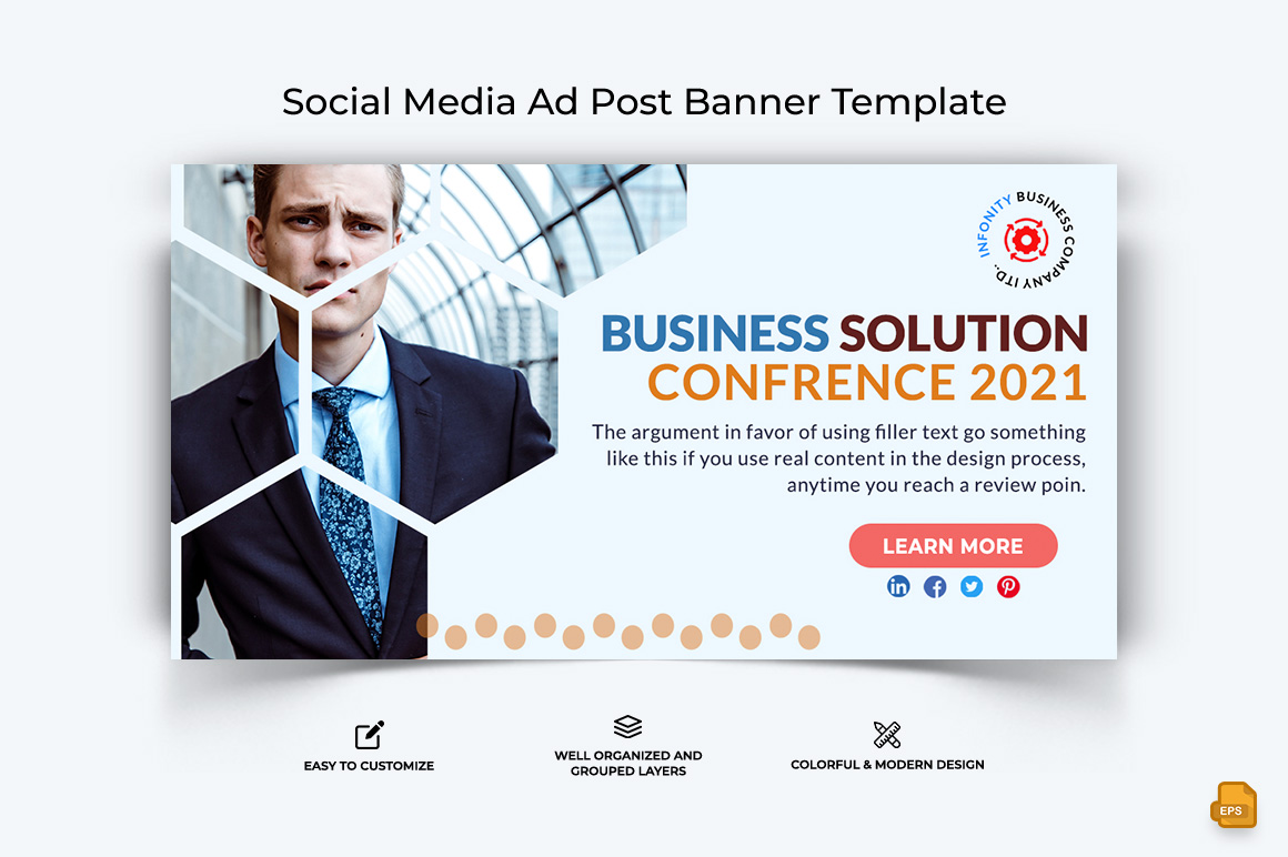 Business Service Facebook Ad Banner Design-038