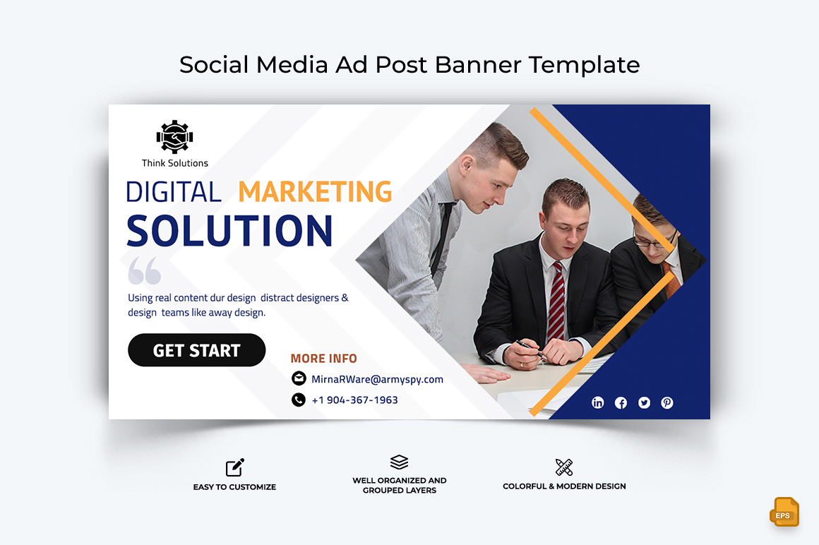 Business Service Facebook Ad Banner Design-039