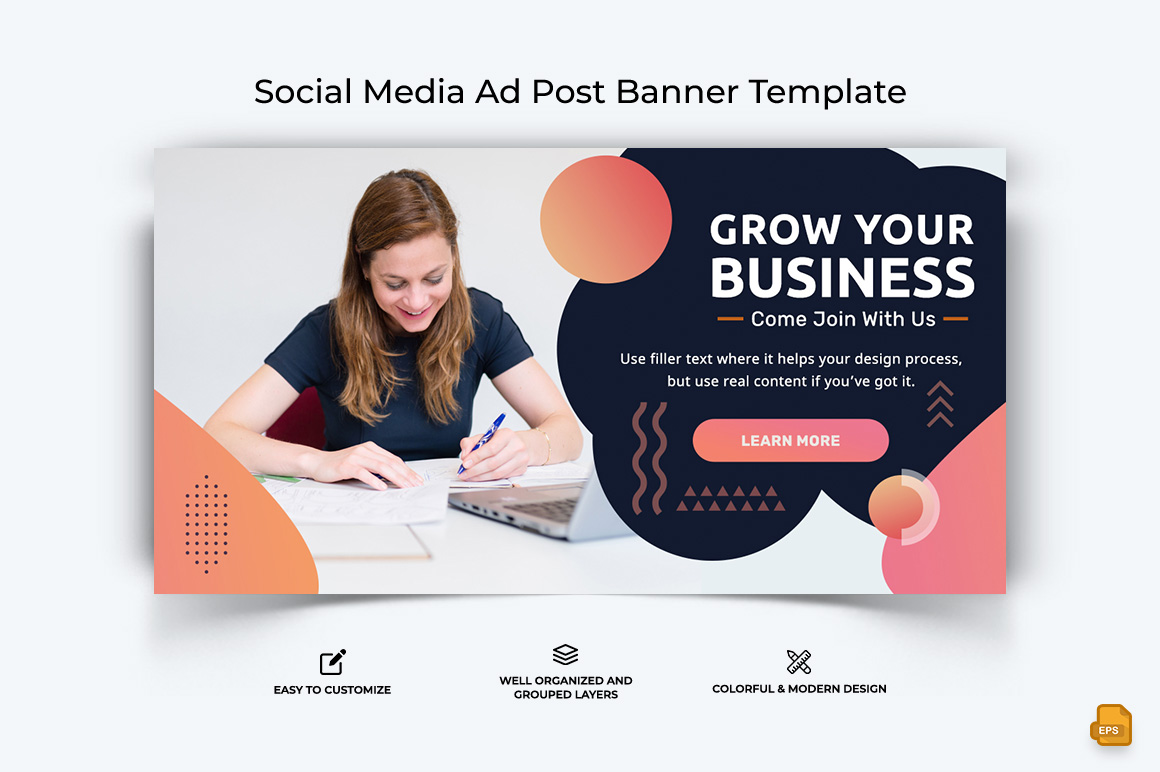 Business Service Facebook Ad Banner Design-040