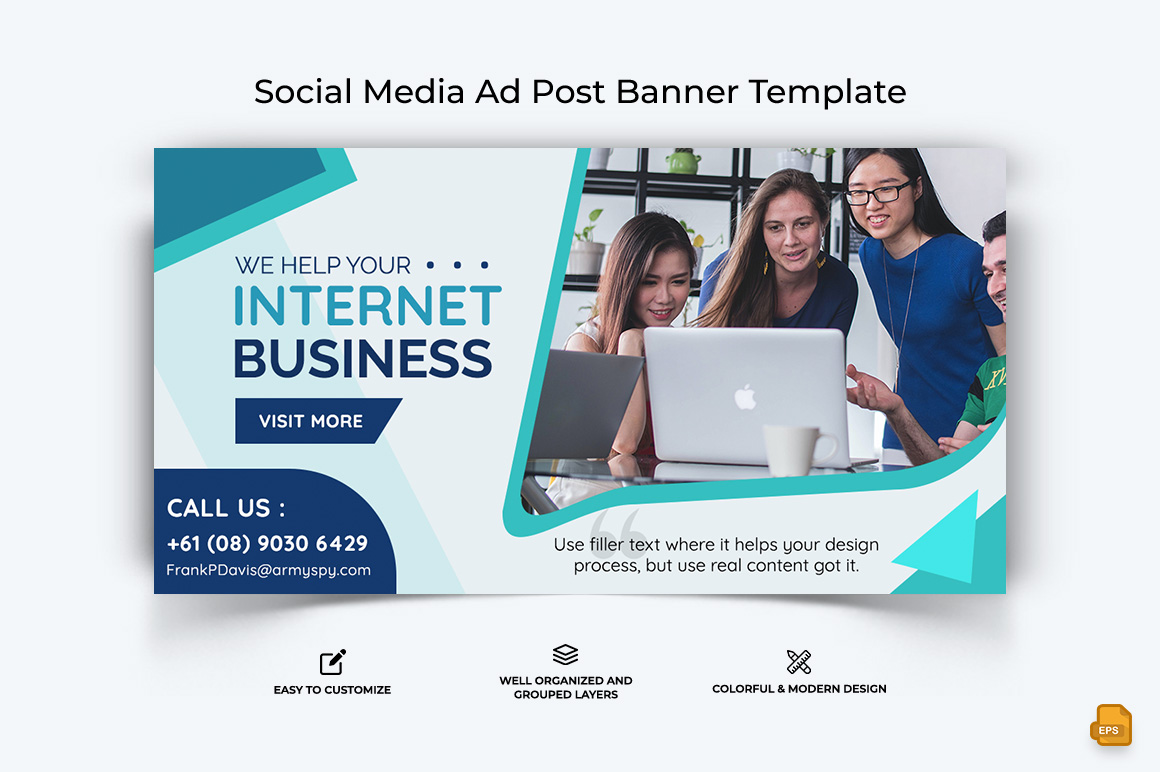 Business Service Facebook Ad Banner Design-046