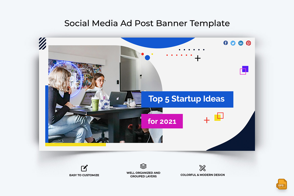 Business Service Facebook Ad Banner Design-047