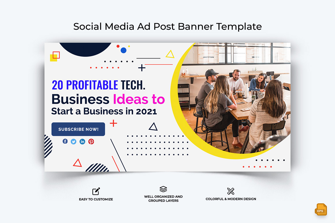 Business Service Facebook Ad Banner Design-054