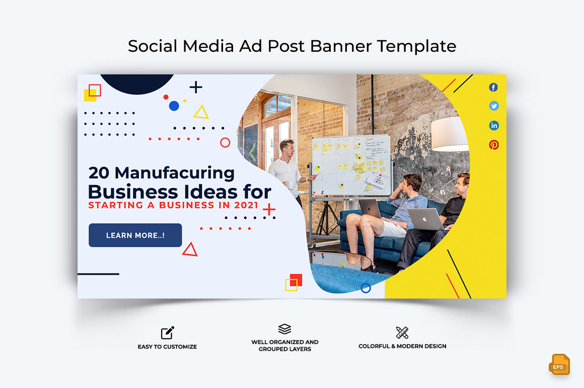 Business Service Facebook Ad Banner Design-056