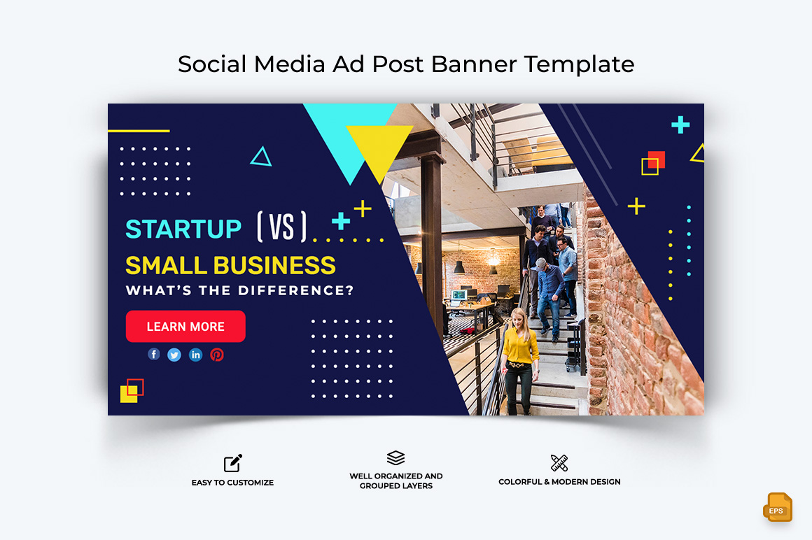 Business Service Facebook Ad Banner Design-060