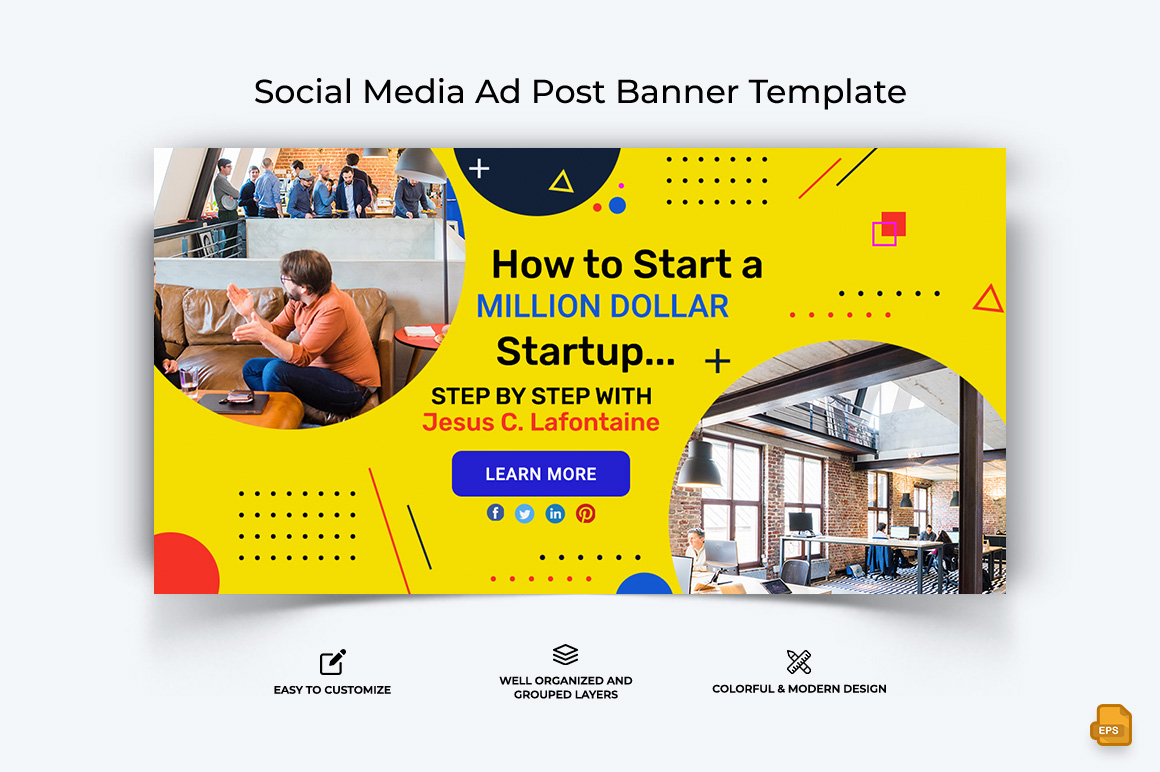 Business Service Facebook Ad Banner Design-061