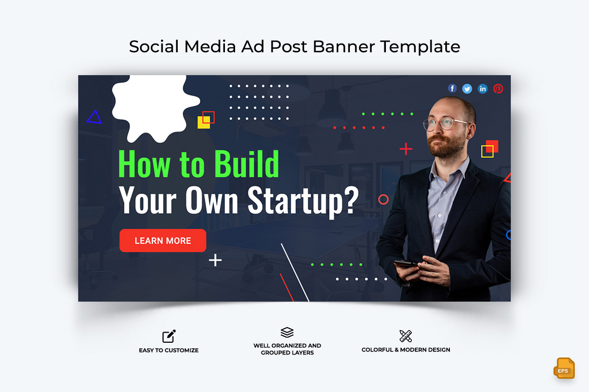 Business Service Facebook Ad Banner Design-063