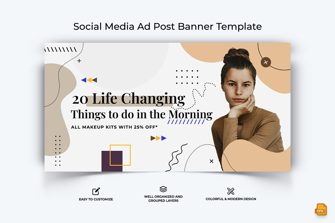 Beauty Tips Facebook Ad Banner Design-005