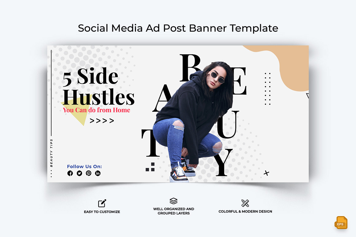 Beauty Tips Facebook Ad Banner Design-006