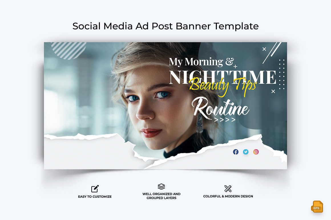 Beauty Tips Facebook Ad Banner Design-009