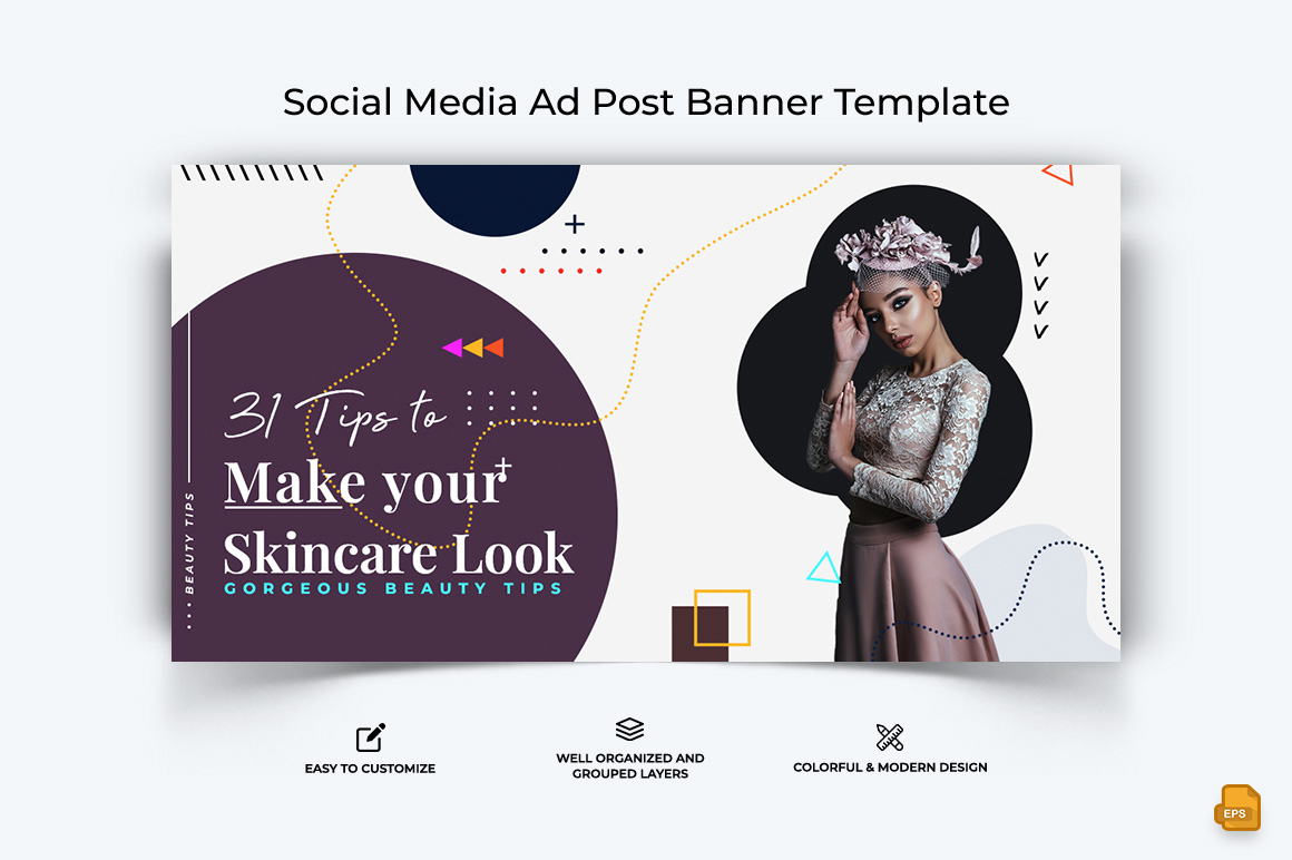 Beauty Tips Facebook Ad Banner Design-010