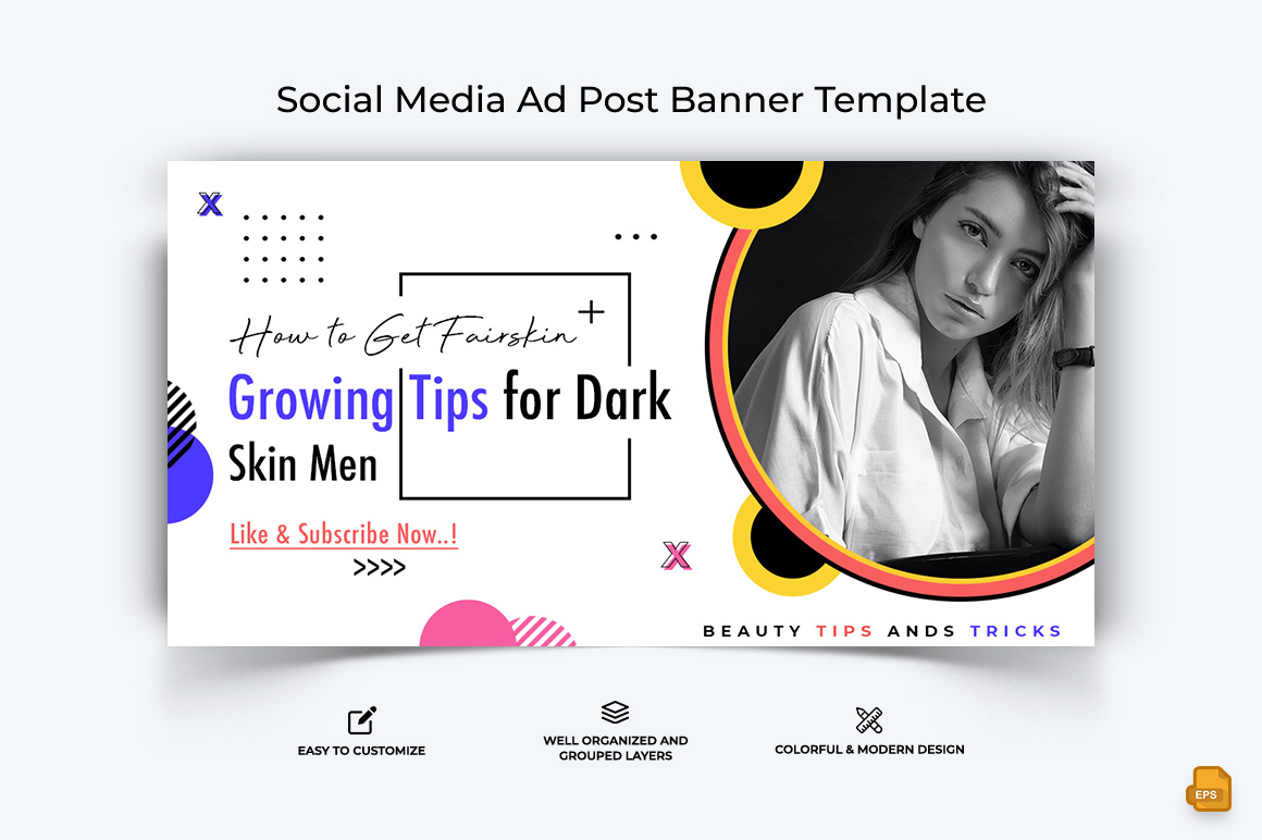 Beauty Tips Facebook Ad Banner Design-014