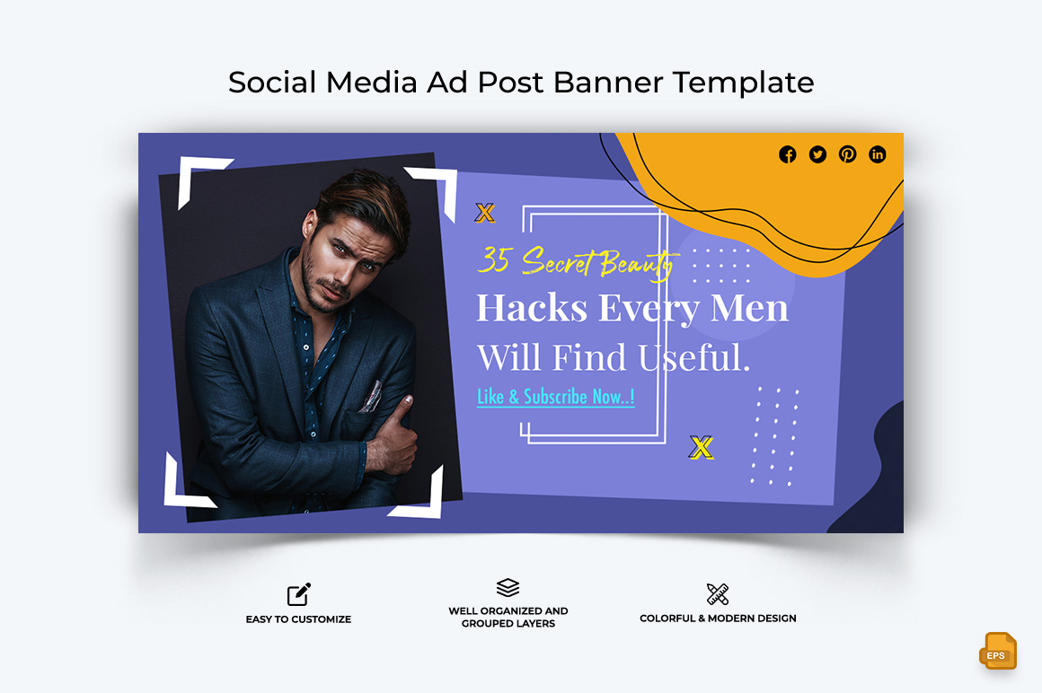 Beauty Tips Facebook Ad Banner Design-018