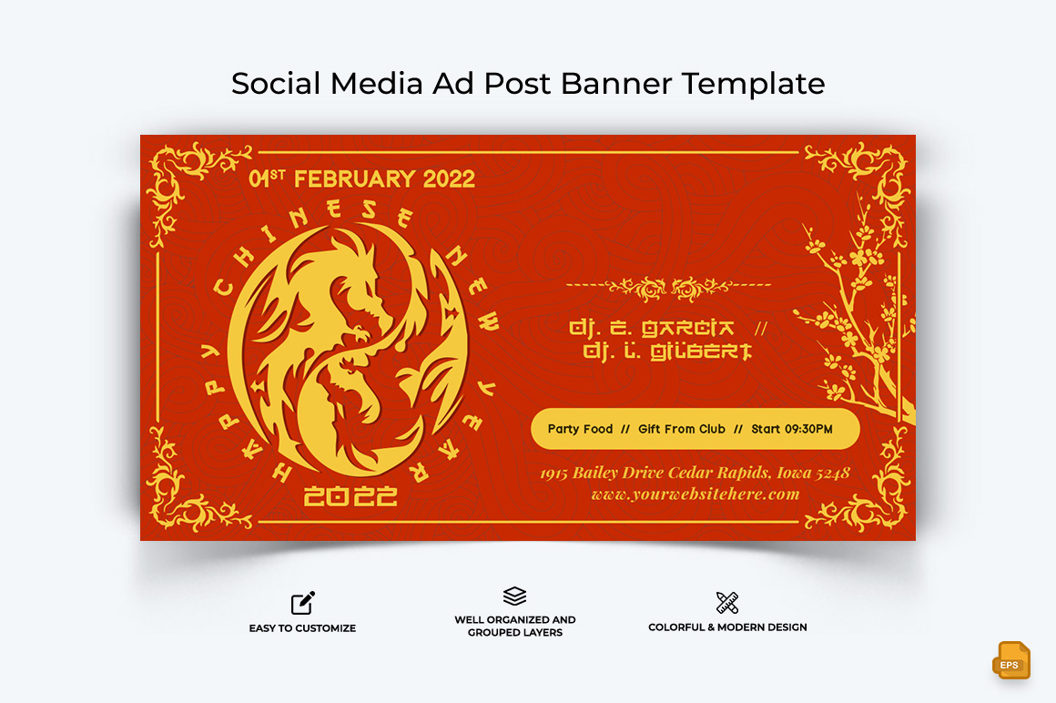 Chinese NewYear Facebook Ad Banner Design-003