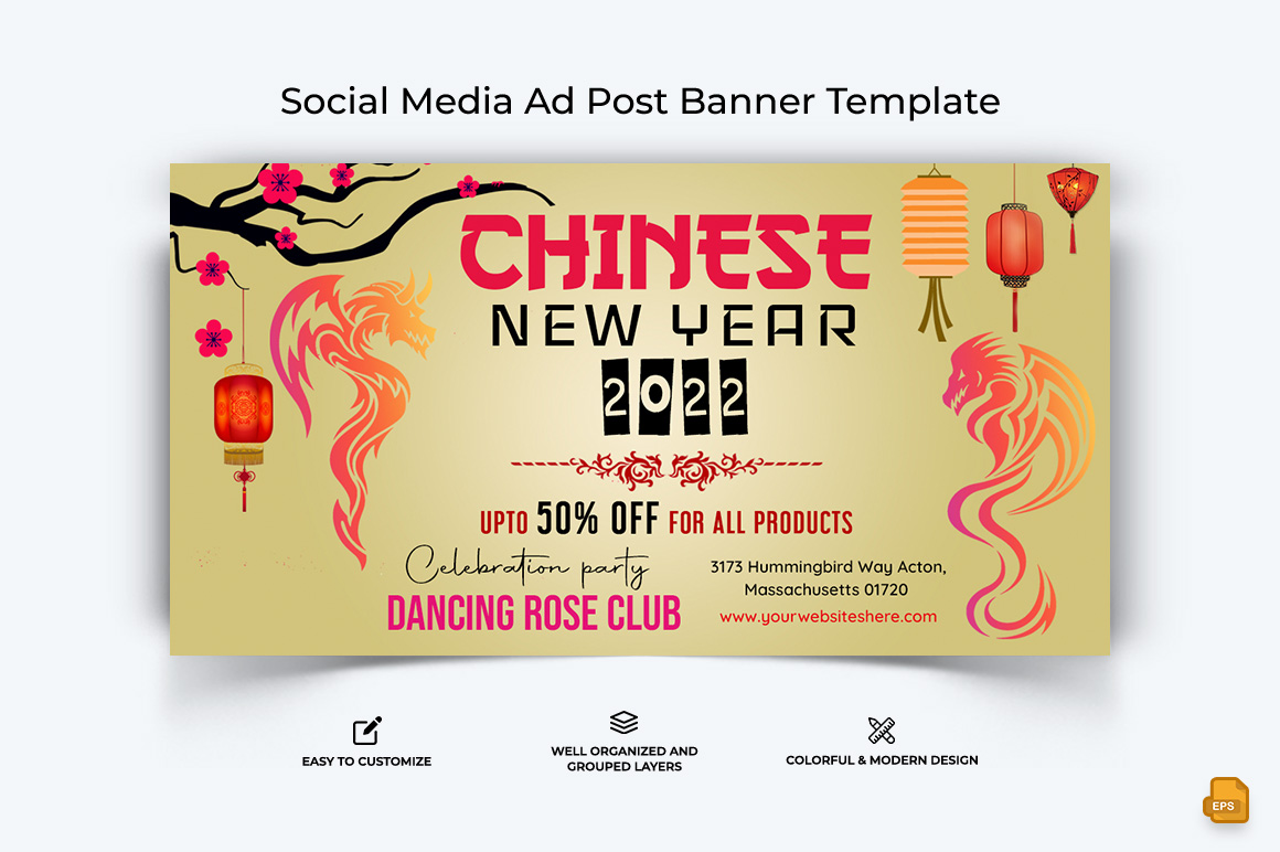 Chinese NewYear Facebook Ad Banner Design-012