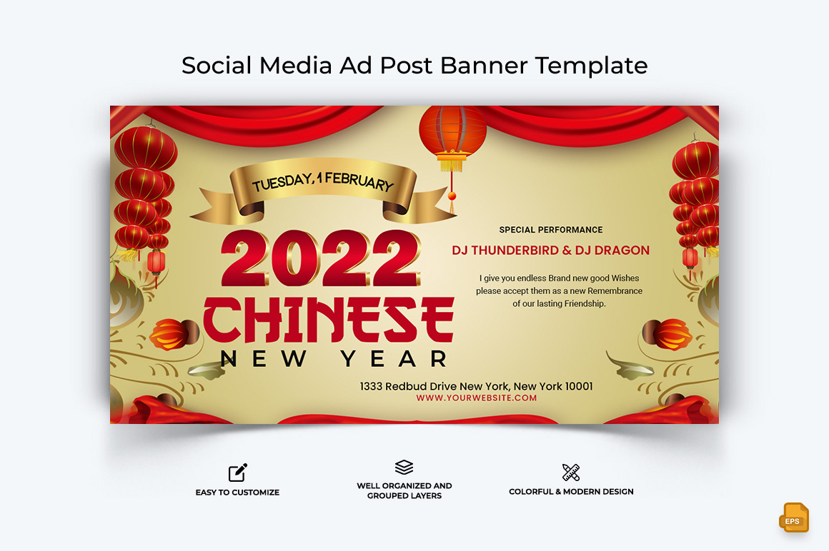 Chinese NewYear Facebook Ad Banner Design-016