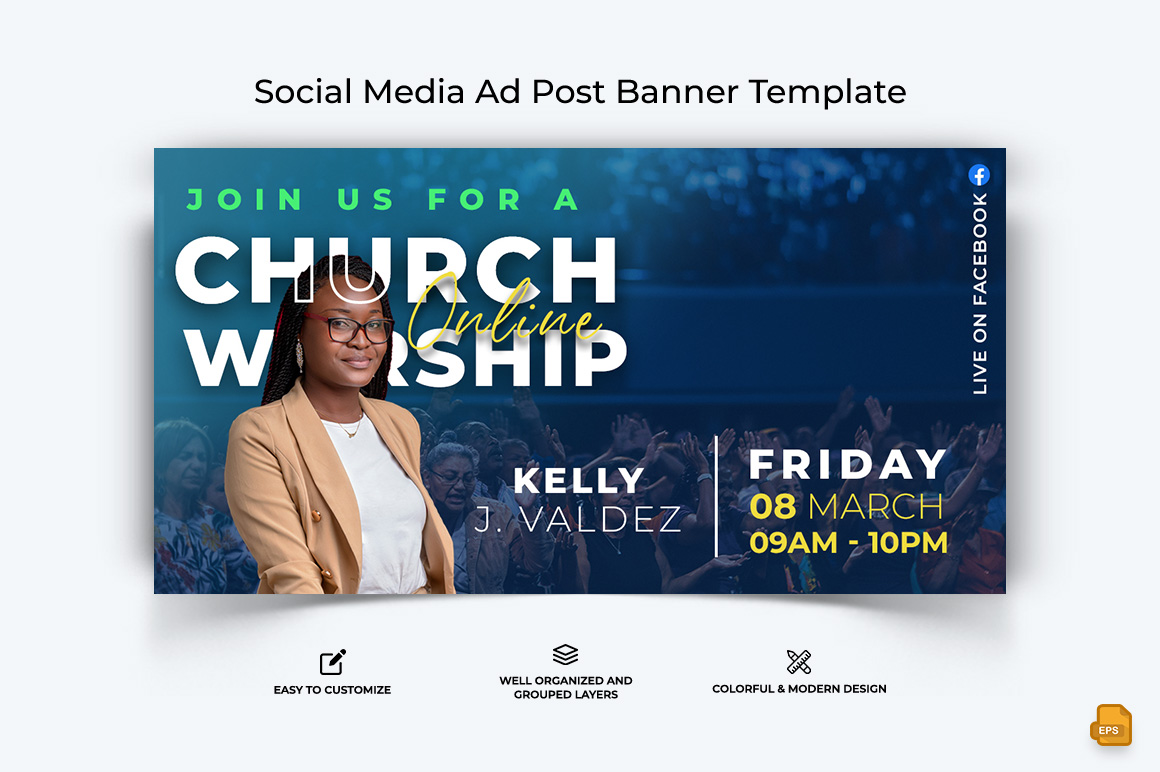 Church Speech Facebook Ad Banner Design-001