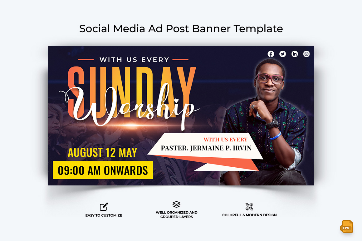 Church Speech Facebook Ad Banner Design-002