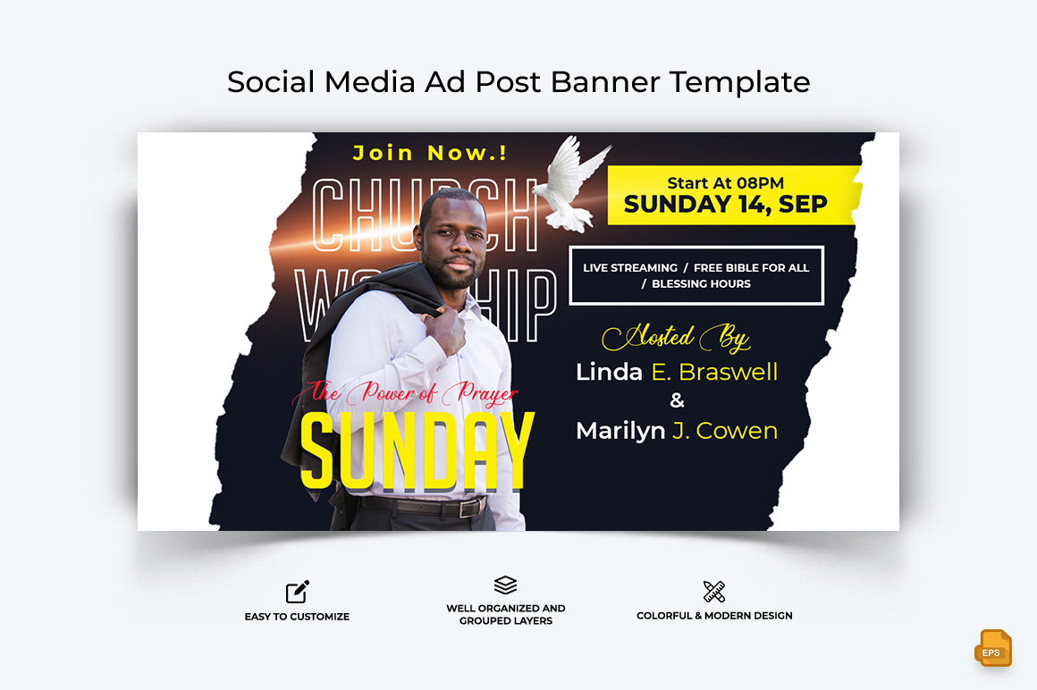 Church Speech Facebook Ad Banner Design-006