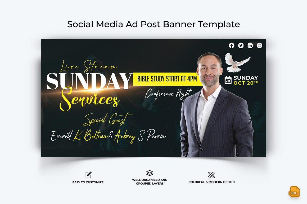 Church Speech Facebook Ad Banner Design-008