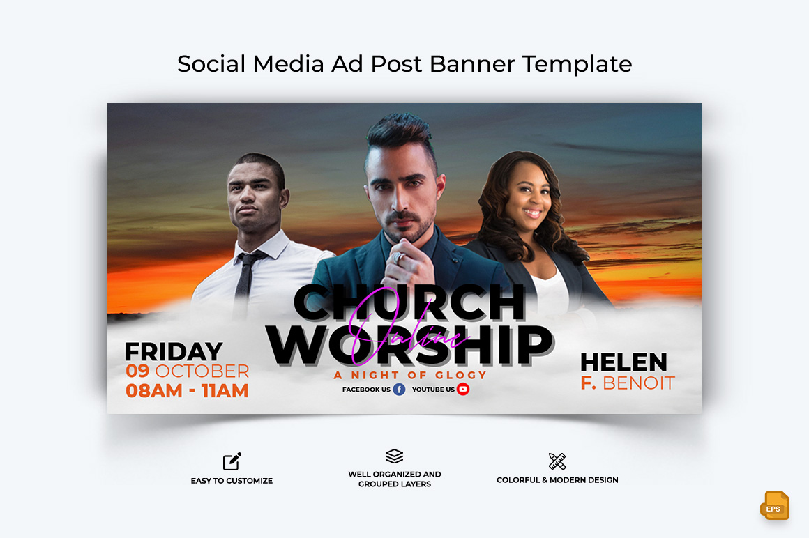 Church Speech Facebook Ad Banner Design-009