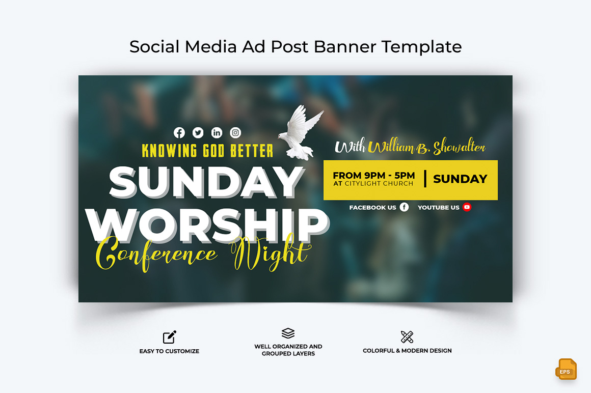 Church Speech Facebook Ad Banner Design-010