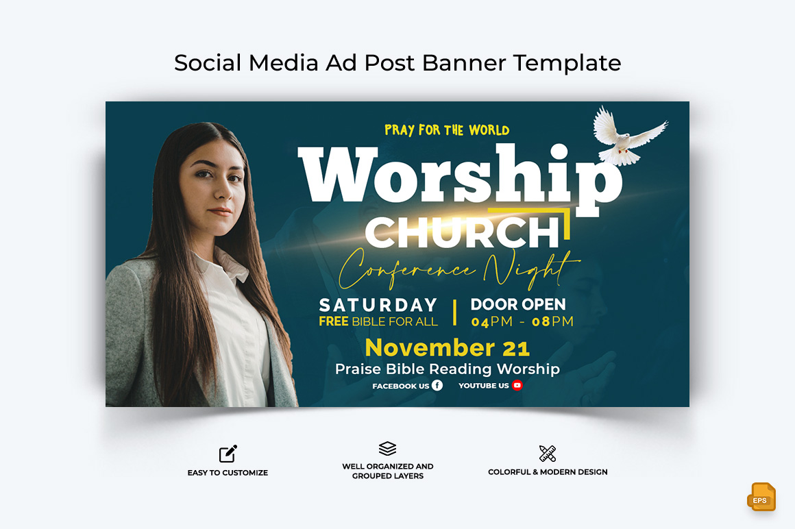 Church Speech Facebook Ad Banner Design-013