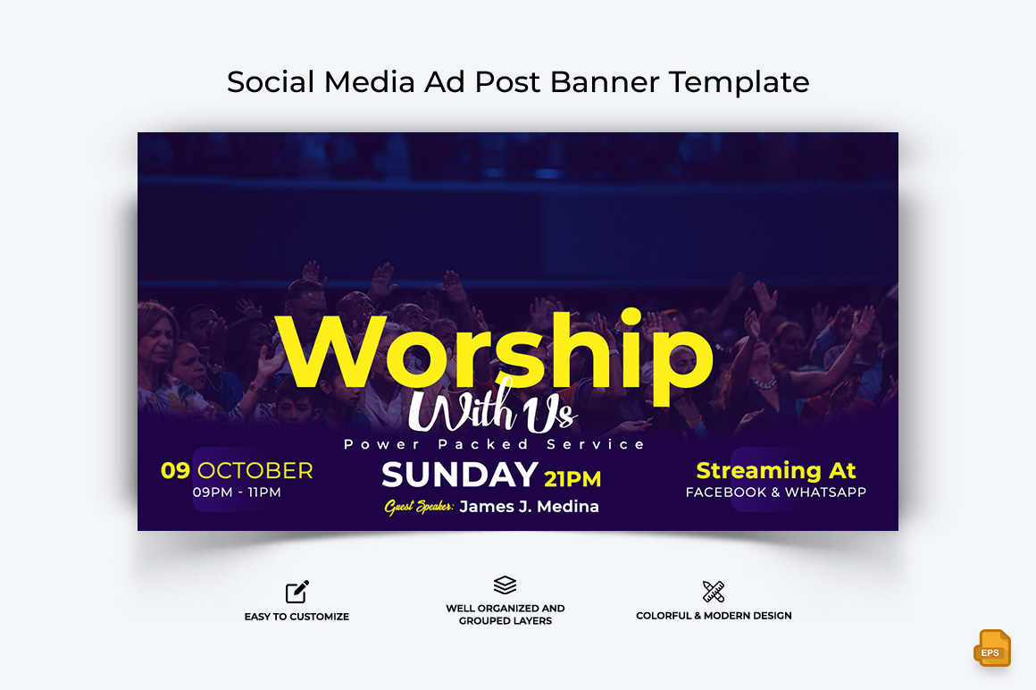 Church Speech Facebook Ad Banner Design-016