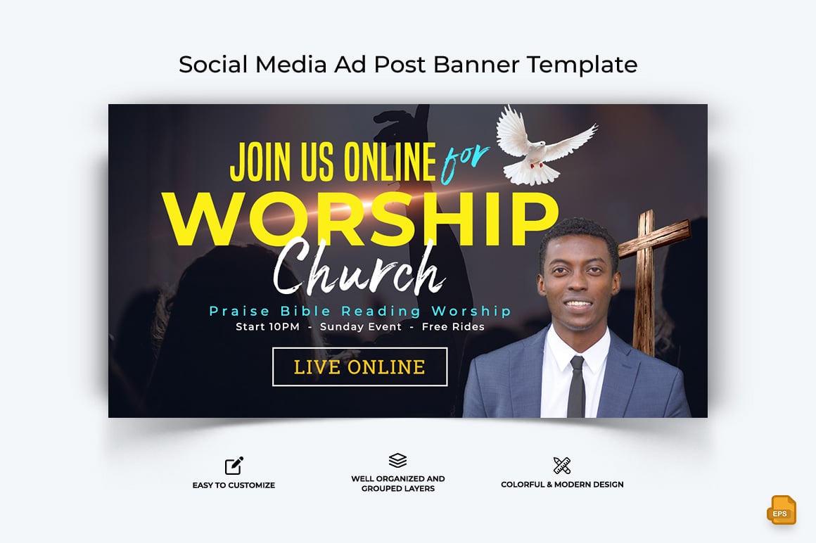 Church Speech Facebook Ad Banner Design-017