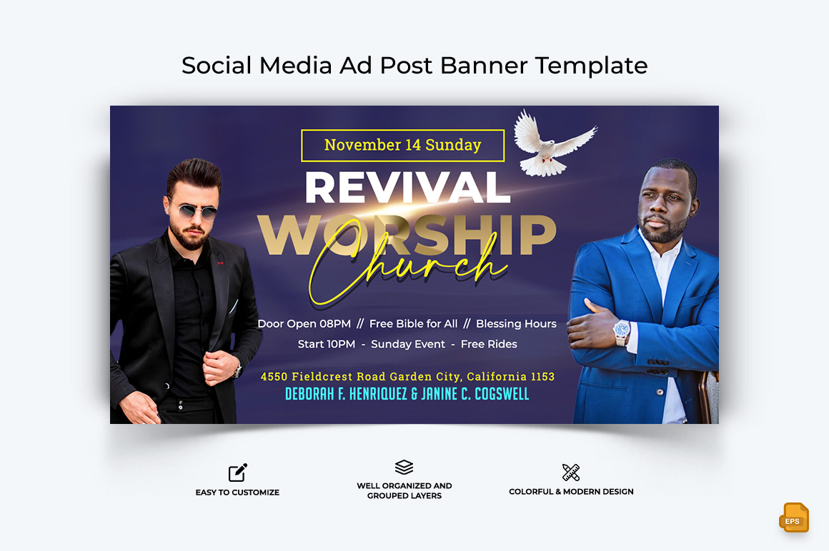 Church Speech Facebook Ad Banner Design-020