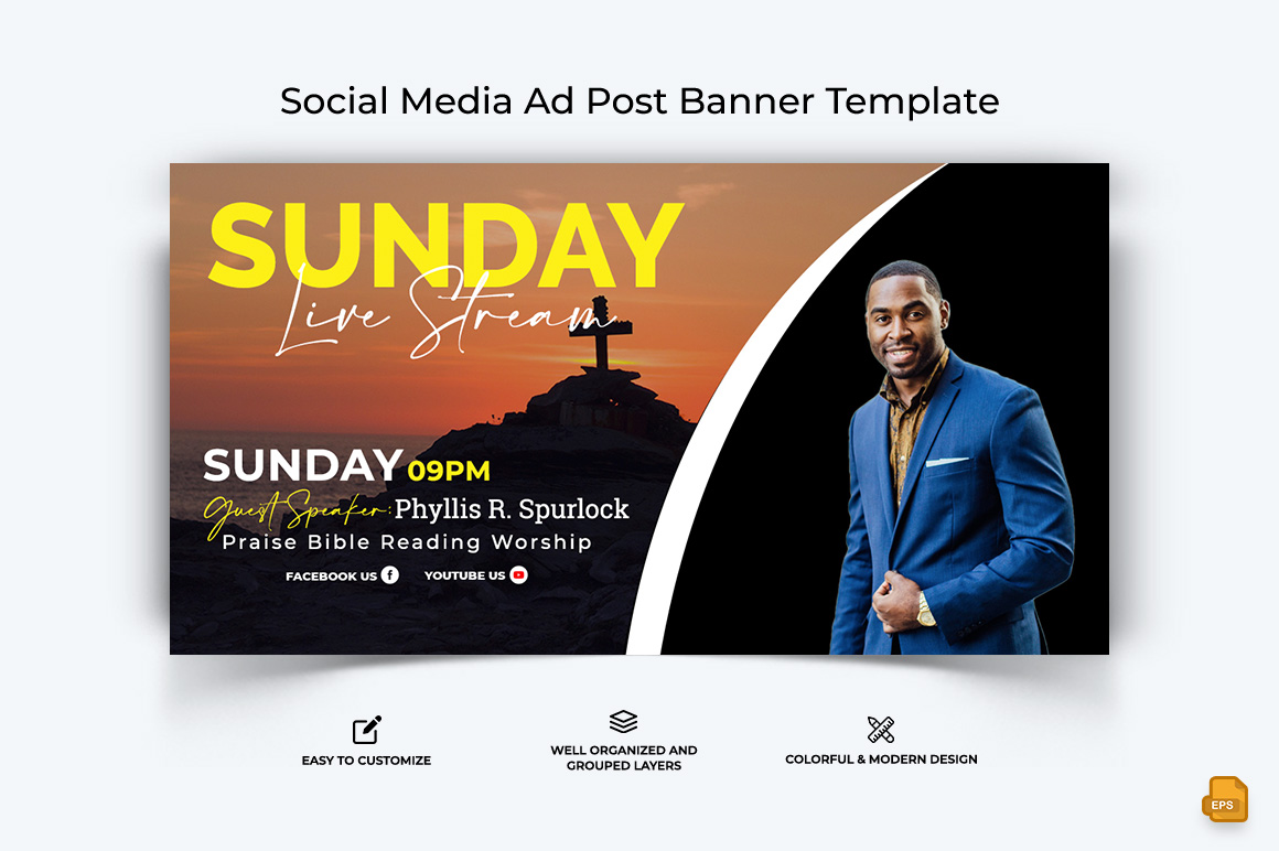 Church Speech Facebook Ad Banner Design-021