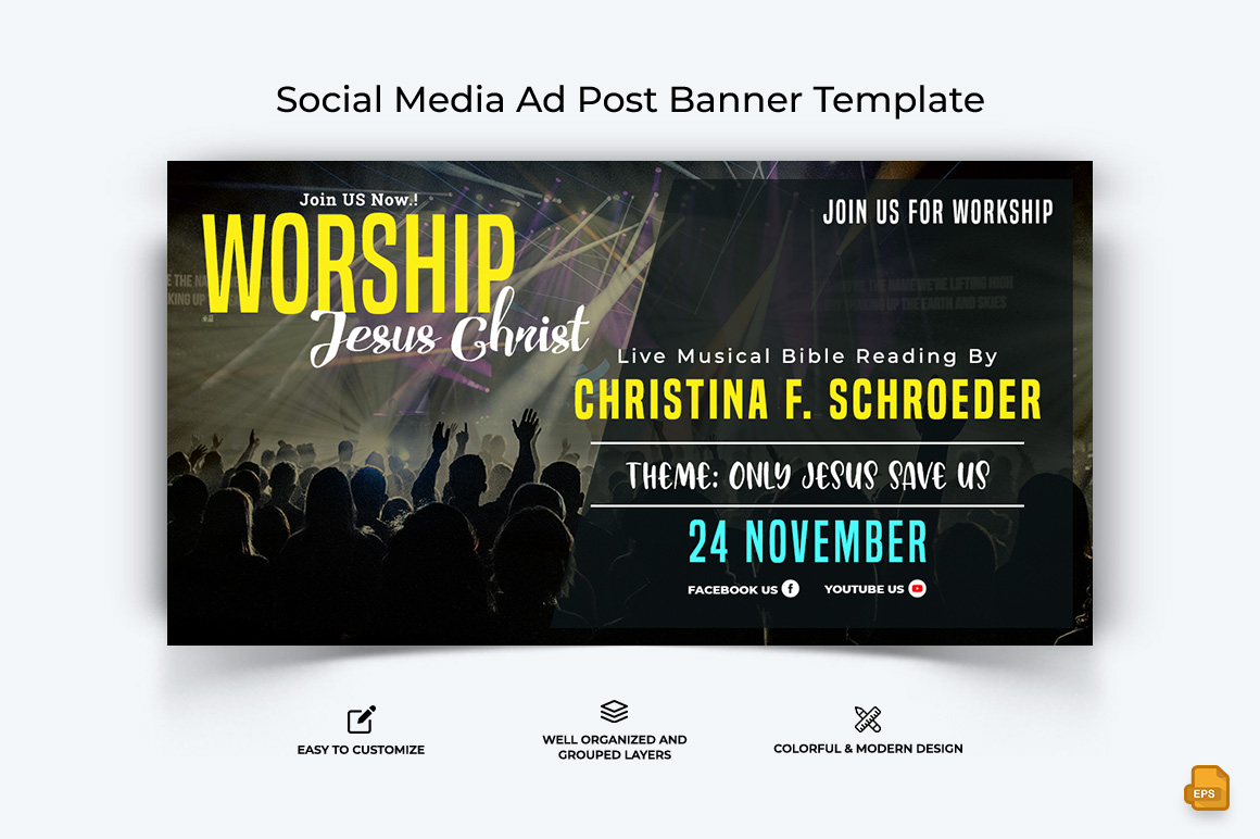 Church Speech Facebook Ad Banner Design-022