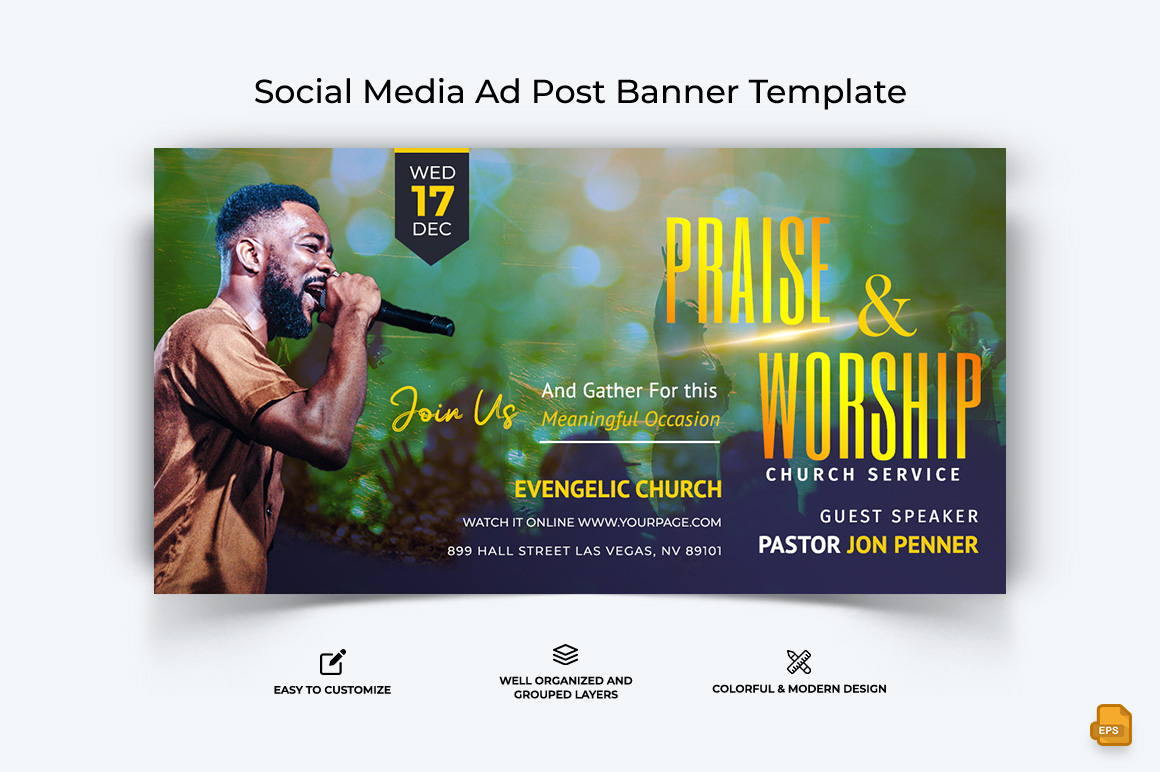 Church Speech Facebook Ad Banner Design-026