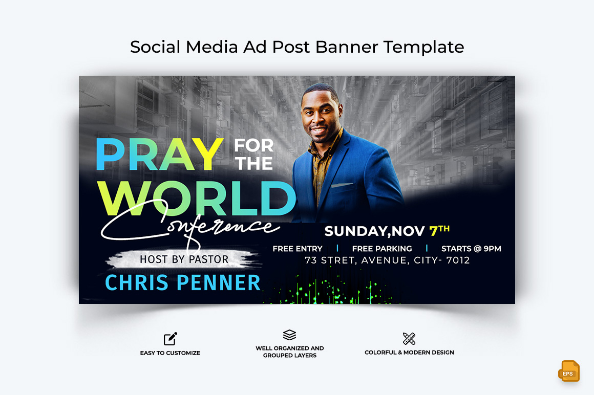 Church Speech Facebook Ad Banner Design-027