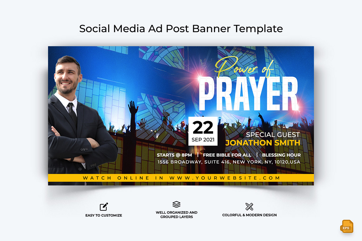 Church Speech Facebook Ad Banner Design-029