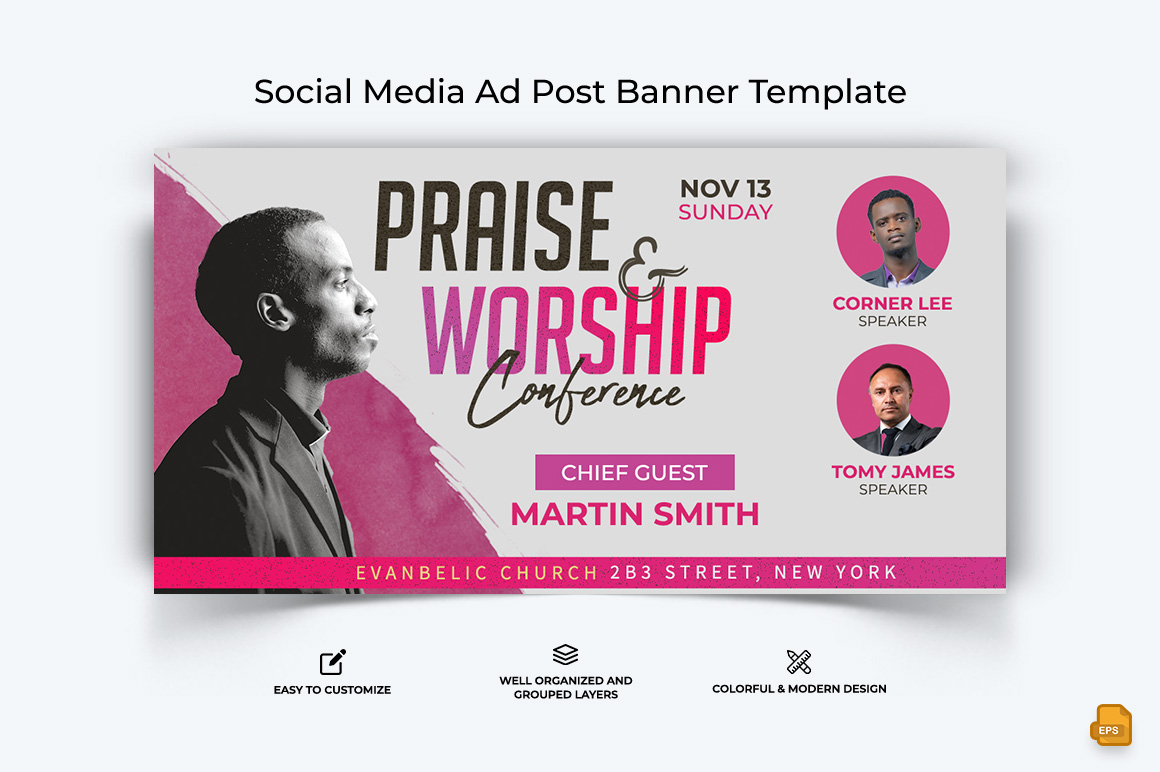 Church Speech Facebook Ad Banner Design-031