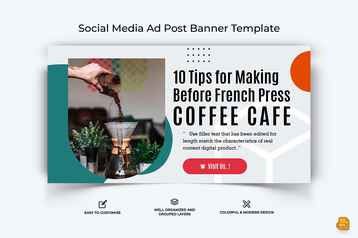 Coffee Making Facebook Ad Banner Design-001