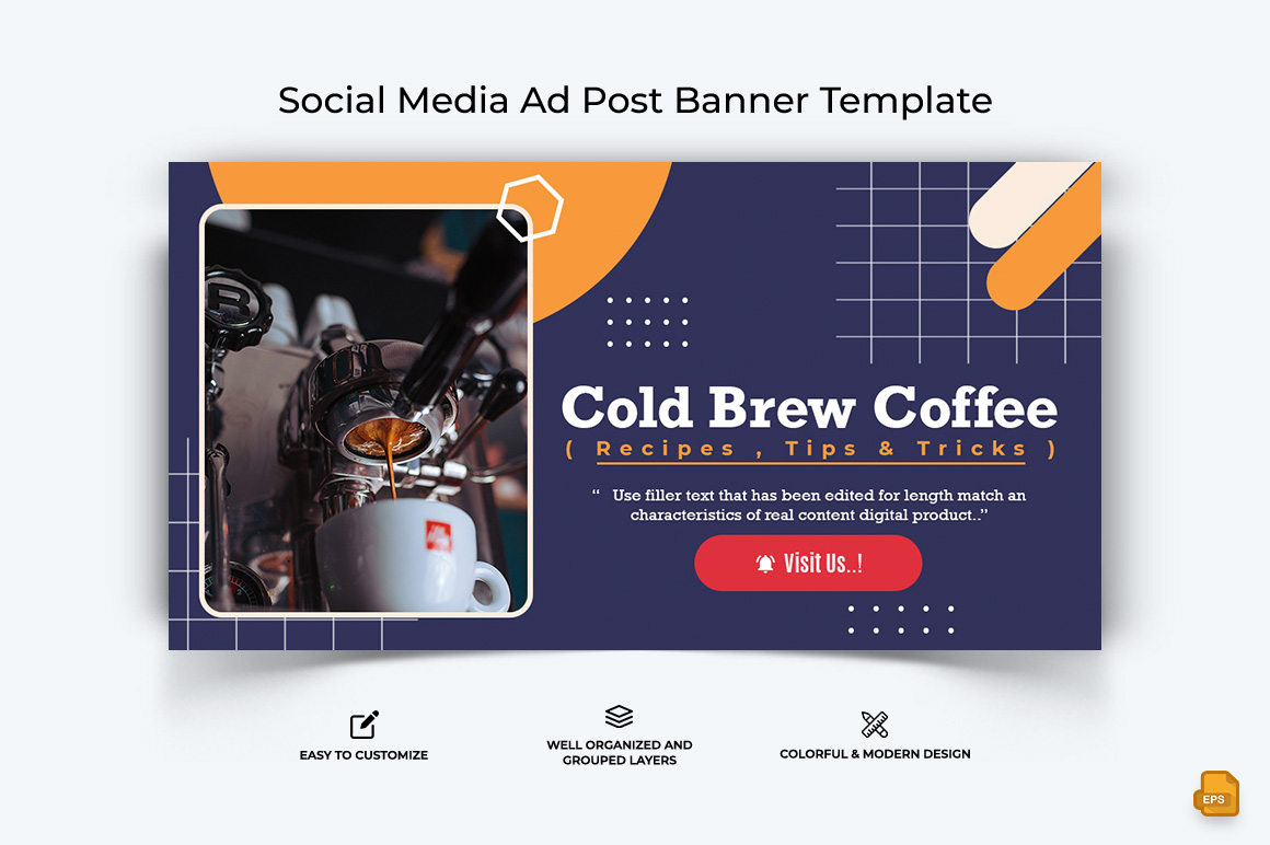 Coffee Making Facebook Ad Banner Design-003