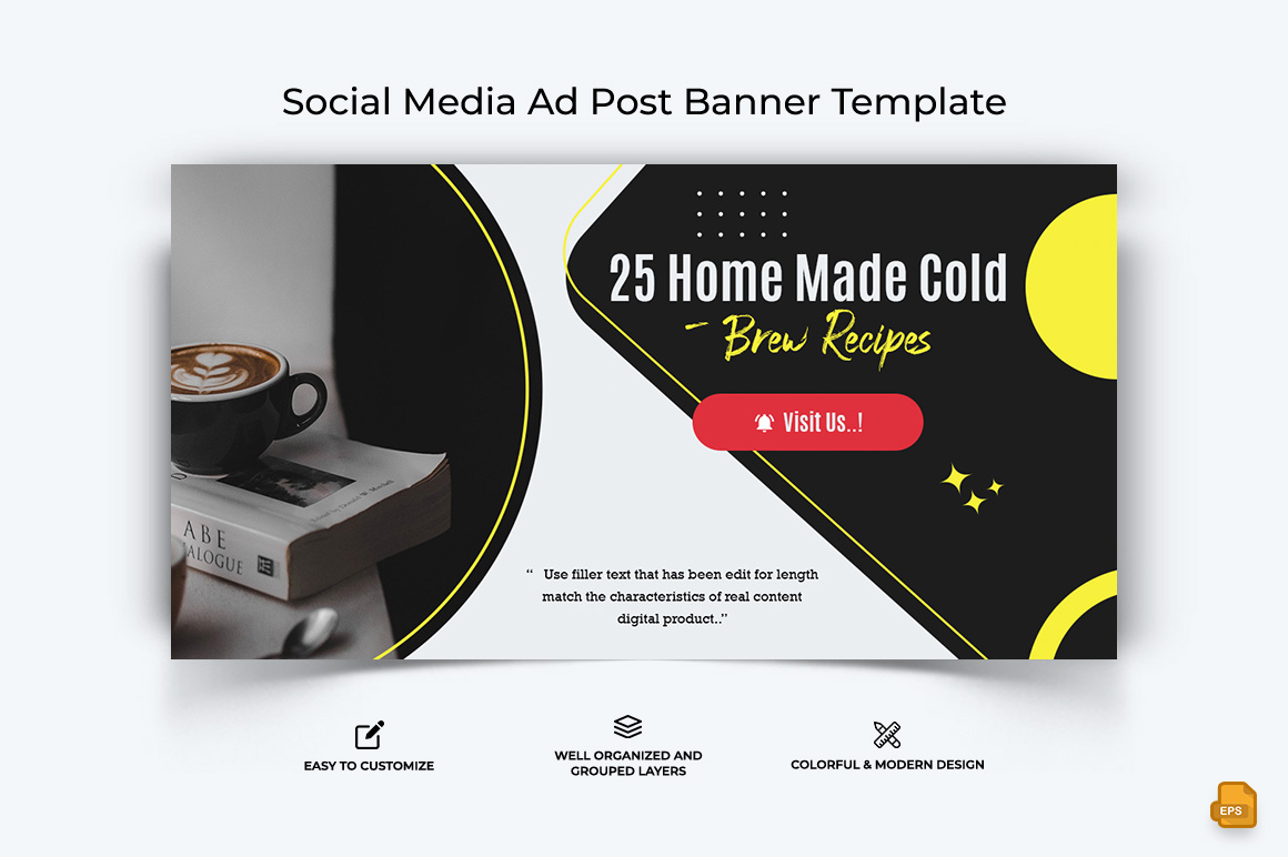 Coffee Making Facebook Ad Banner Design-004