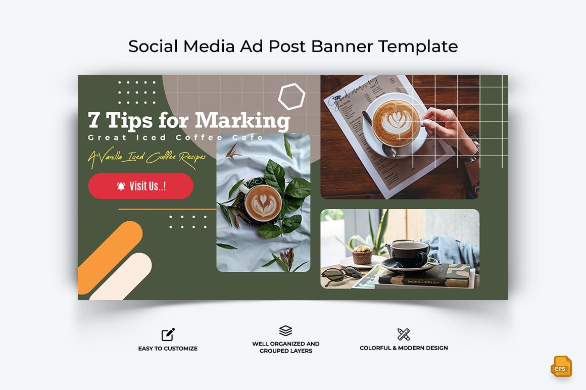 Coffee Making Facebook Ad Banner Design-008