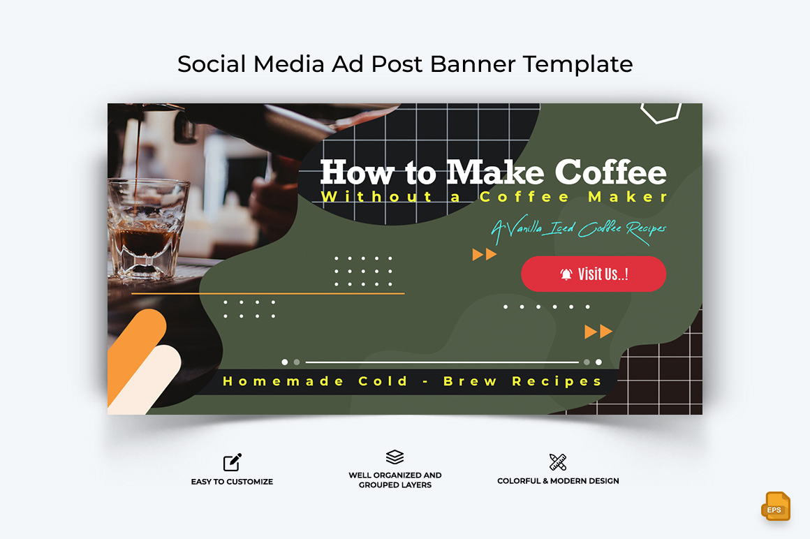 Coffee Making Facebook Ad Banner Design-009